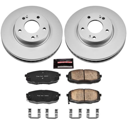 PowerStop Power Stop 14-16 Kia Soul Front Z17 Evolution Geomet Coated Brake Kit