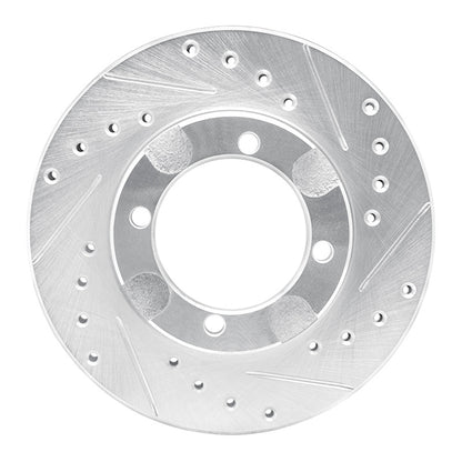 R1 Concepts R1 91-92 Dodge COLT Front Right Drilled & Slotted Silver Brake Rotor
