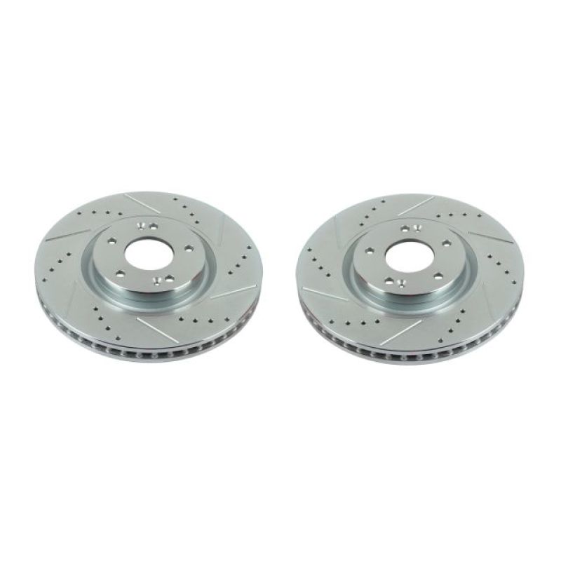 PowerStop Power Stop 12-17 Hyundai Azera Front Evolution Drilled & Slotted Rotors - Pair