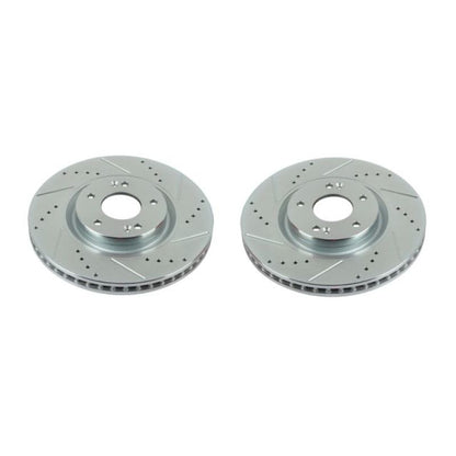PowerStop Power Stop 12-17 Hyundai Azera Front Evolution Drilled & Slotted Rotors - Pair