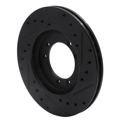 R1 Concepts R1 92-04 Hummer H1 Rear/Front Left Drilled & Slotted Black Brake Rotor