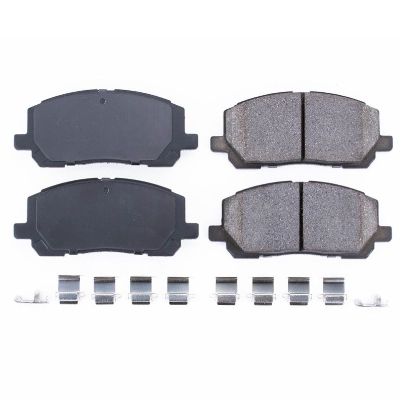 PowerStop Power Stop 01-07 Toyota Highlander Front Z17 Evolution Ceramic Brake Pads w/Hardware