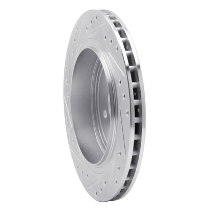 R1 Concepts R1 89-95 Chrysler Daytona Rear Right Drilled & Slotted Silver Brake Rotor