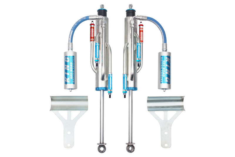King Shocks 07-18 Jeep Wrangler JK Front 2.5 Dia Hose Remote Bypass Shock 0-2in Lift (Pair)