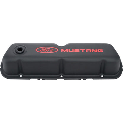 Ford Racing Ford Mustang Logo Black Crinkle Valve Cover