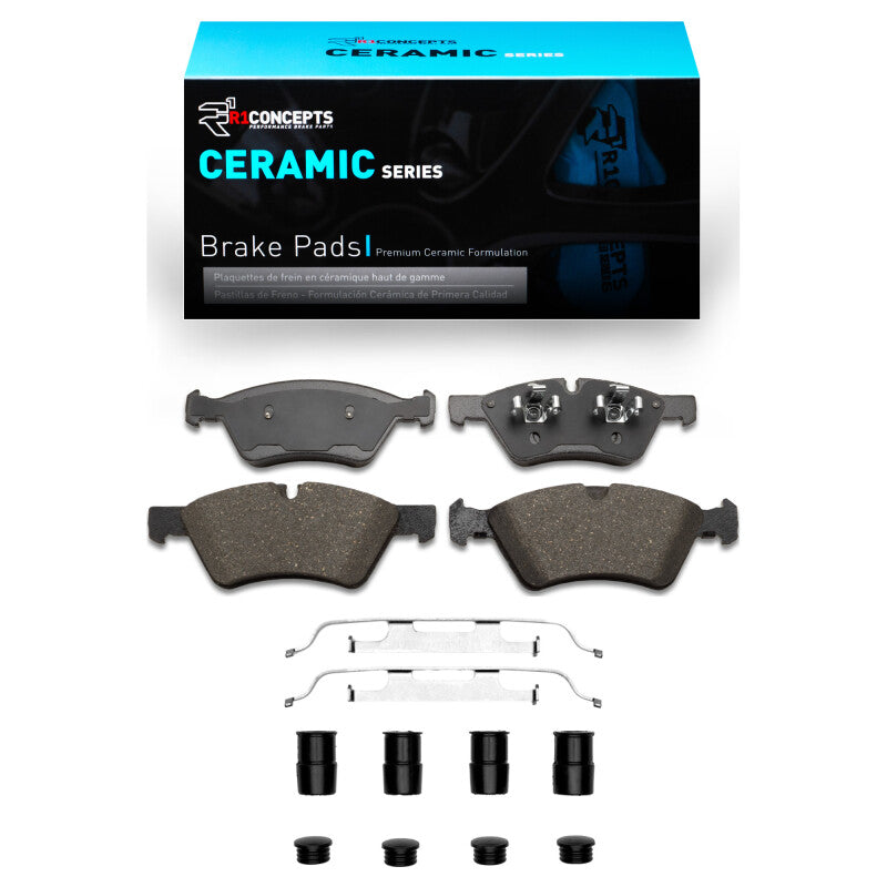 R1 Concepts R1 2005-2012 Mercedes-Benz E350 Front R1 Ceramic Pads & Hardware Kit