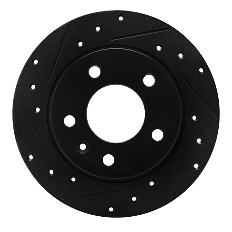R1 Concepts R1 20-25 Buick Encore GX Rear Left Drilled & Slotted Black Brake Rotor