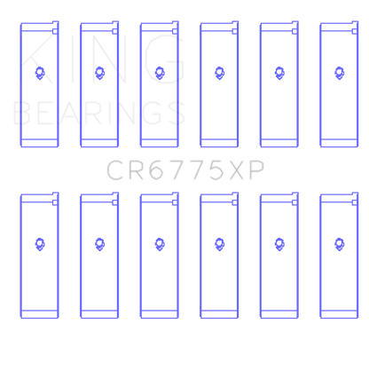 King Engine Bearings Nissan VQ35DE (Size +0.25) Performance Rod Bearing Set