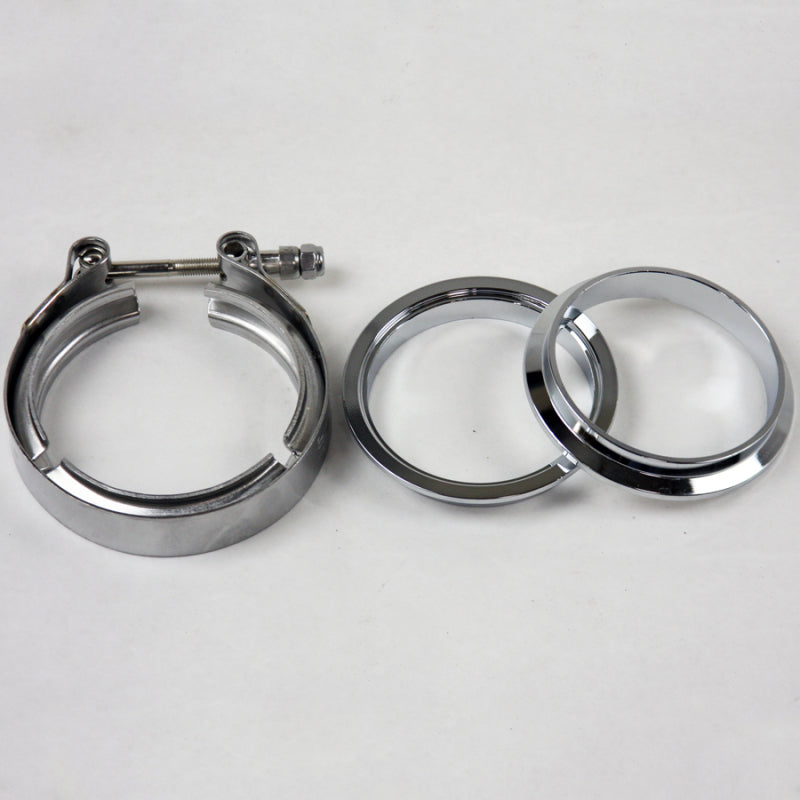 Granatelli Motor Sports Granatelli 3.0in Mating Male to Female Flanges w/V-Band Clamp