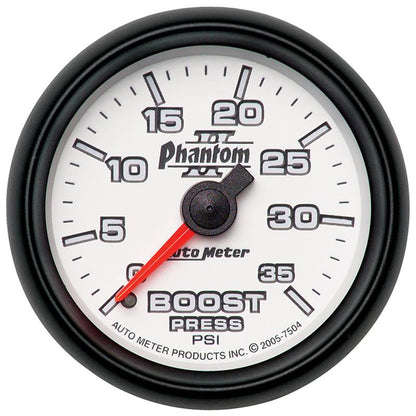 Autometer Phantom II 52.4mm Mechanical 0-35 PSI Boost Gauge