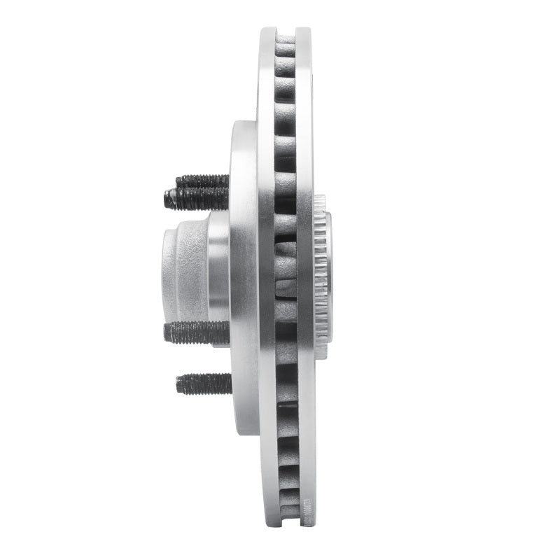 R1 Concepts R1 99-04 Ford Expedition Front Left Drilled & Slotted Silver Brake Rotor