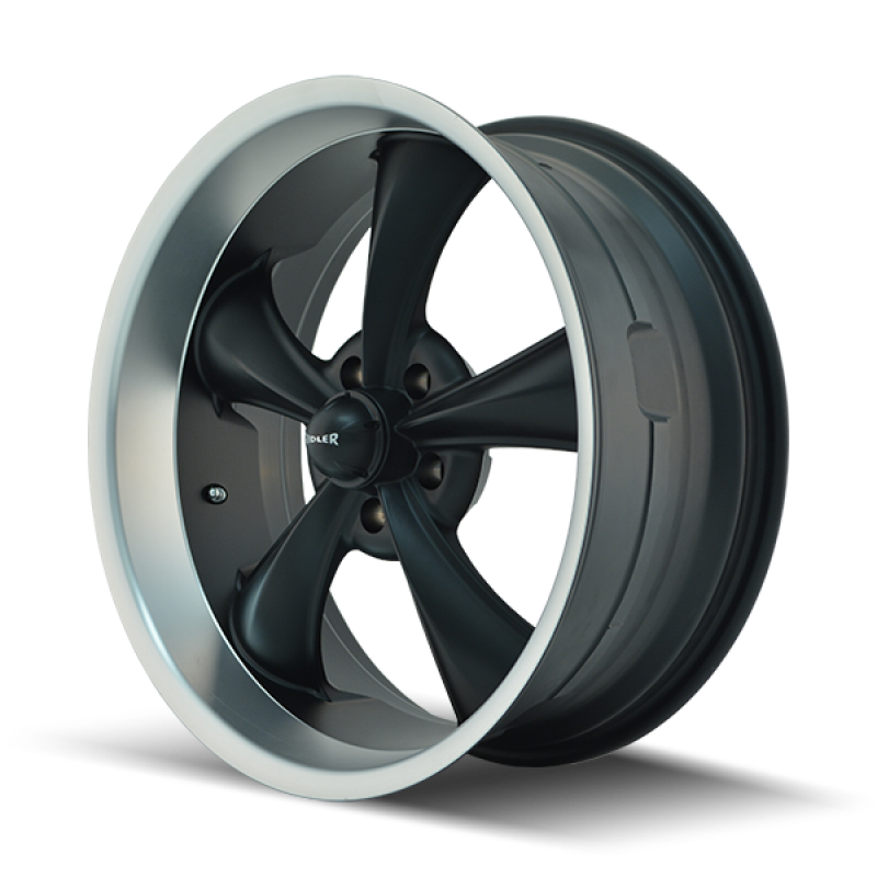 Ridler Wheels Ridler 695 20x10 / 5x127 BP / 0mm Offset / 83.82mm Hub Matte Black Machined Wheel