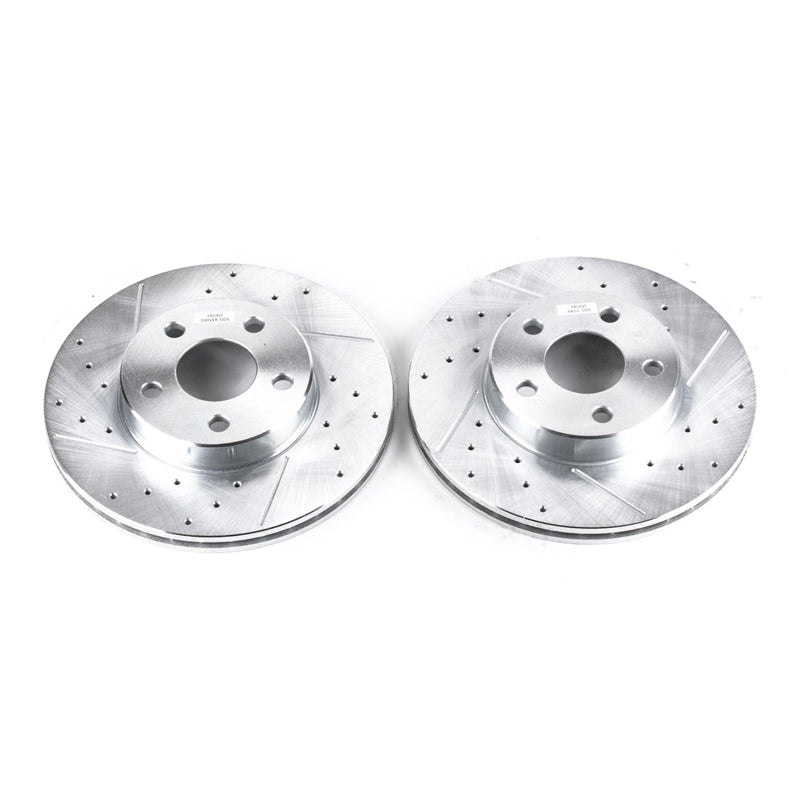 PowerStop Power Stop 90-98 Buick Skylark Front Evolution Drilled & Slotted Rotors - Pair