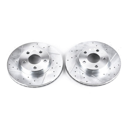PowerStop Power Stop 90-98 Buick Skylark Front Evolution Drilled & Slotted Rotors - Pair