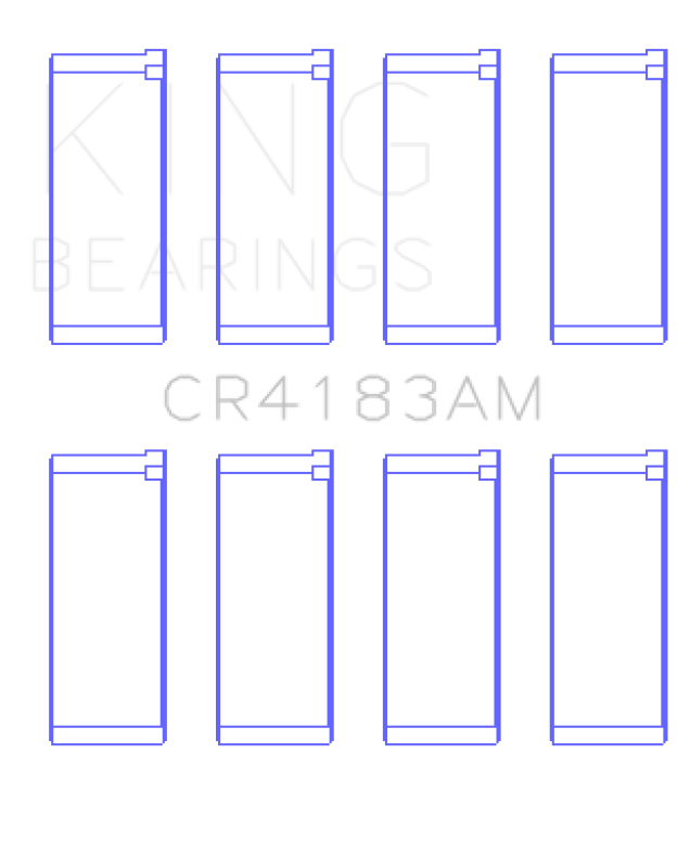 King Engine Bearings Chrysler/Mitsubishi 122ci 2.0L (Size 0.75) Rod Bearing Set