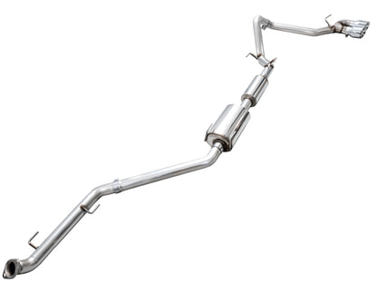 AWE Tuning Exhaust for 4th Gen Toyota Tacoma Dual Chrome Silver Tips