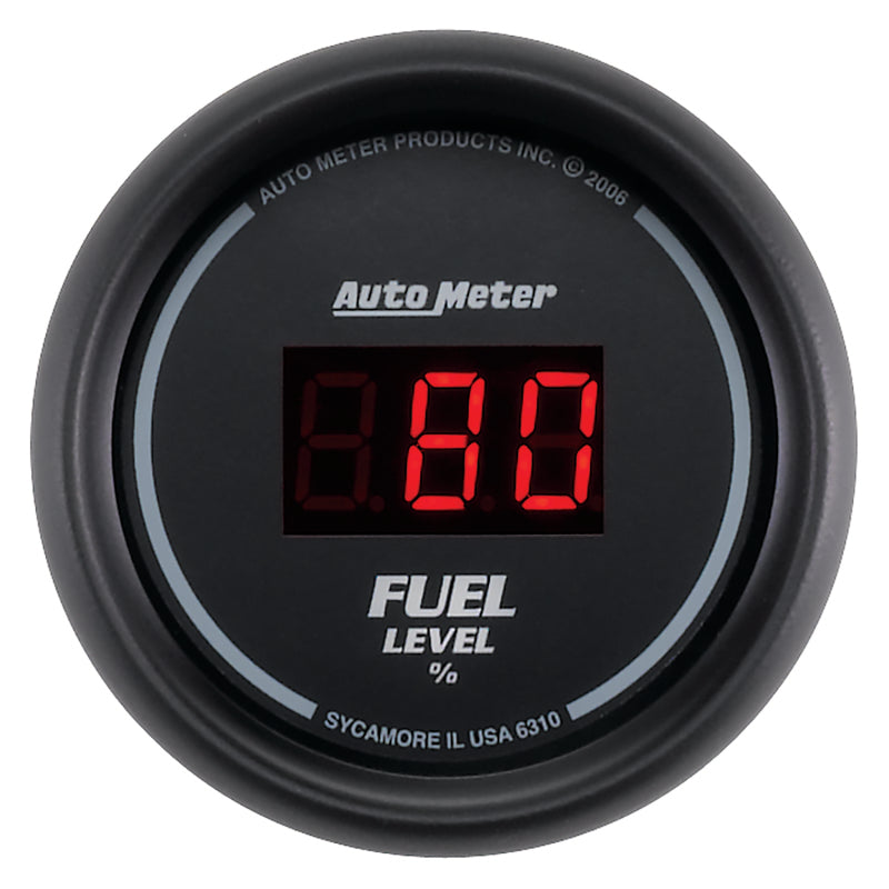 AutoMeter Gauge Kit 5 Pc. 3-3/8in. & 2-1/16in. Elec Speedo Digital Black Dial W/ Red Led