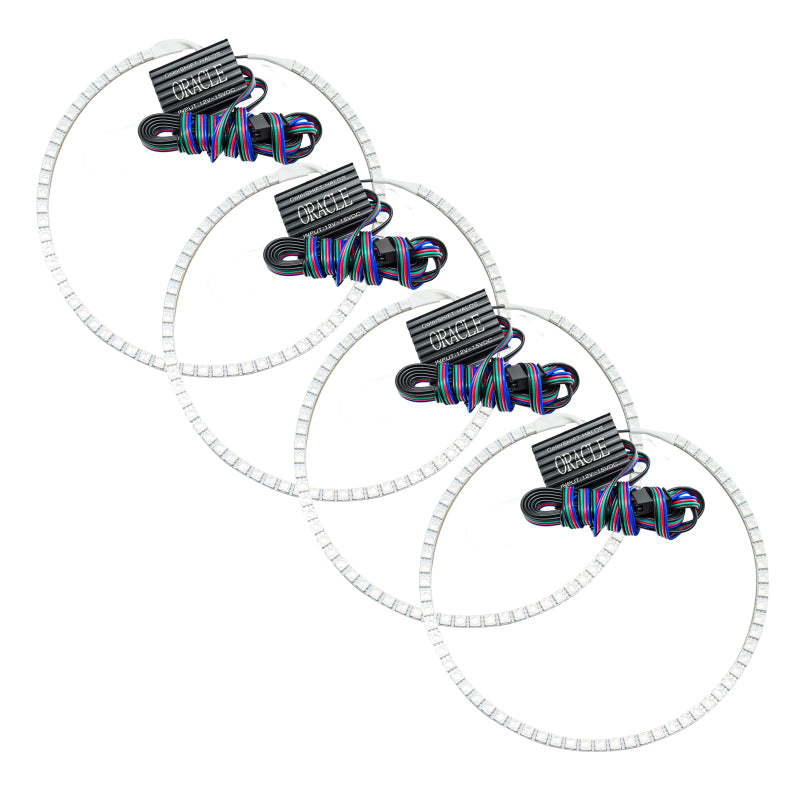 ORACLE Lighting Oracle Jeep Grand Cherokee 05-10 Halo Kit - ColorSHIFT w/o Controller