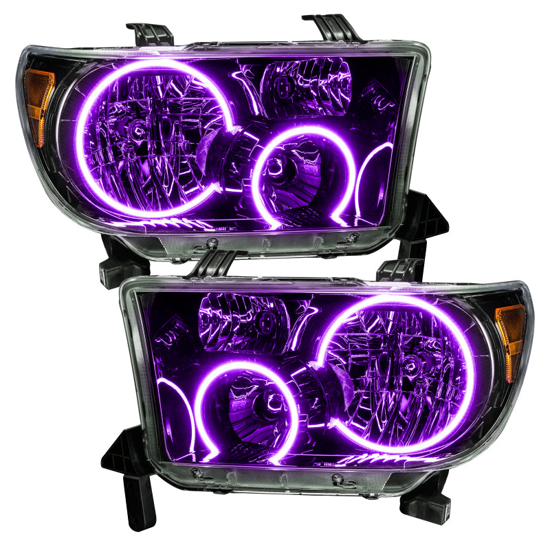 ORACLE Lighting Oracle 07-11 Toyota Tundra Pre-Assembled Headlights- Blk Housing - w/ Simple Controller