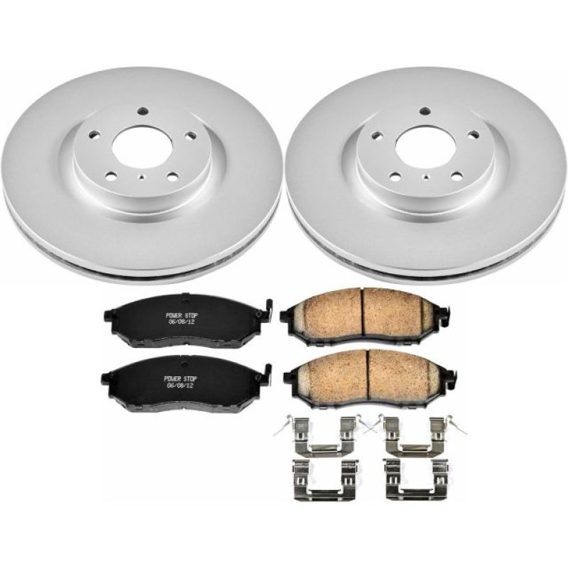 PowerStop Power Stop 08-12 Infiniti EX35 Front Z17 Evolution Geomet Coated Brake Kit