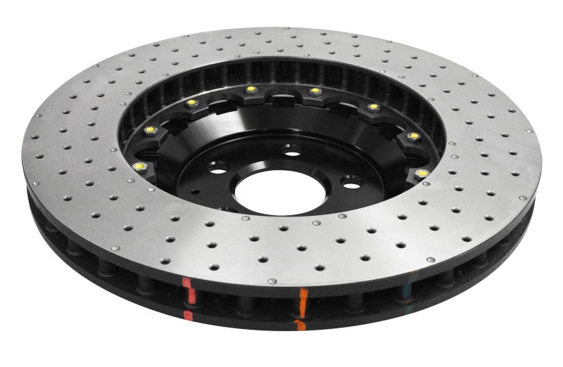DBA 15-20 Ford Mustang GT Perf Package (380mm Front Rotor) Front 5000 Series Drilled Rotor w/Blk Hat