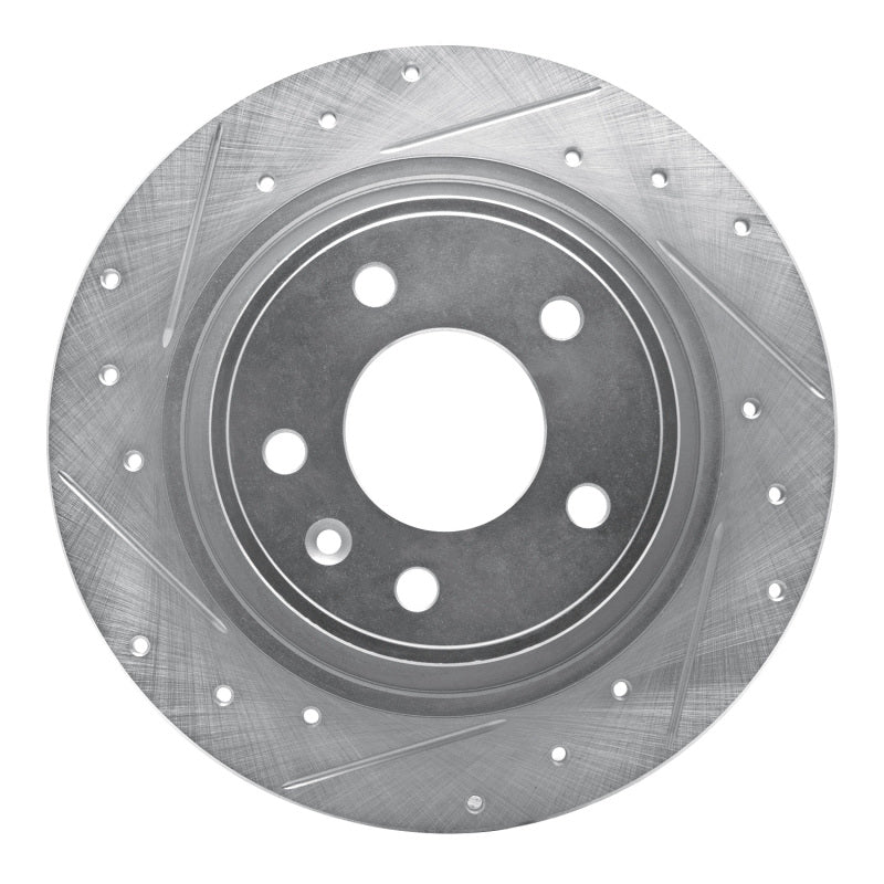R1 Concepts R1 11-19 Buick CASCADA Rear Left Drilled & Slotted Silver Brake Rotor