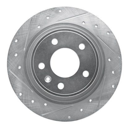 R1 Concepts R1 11-19 Buick CASCADA Rear Left Drilled & Slotted Silver Brake Rotor
