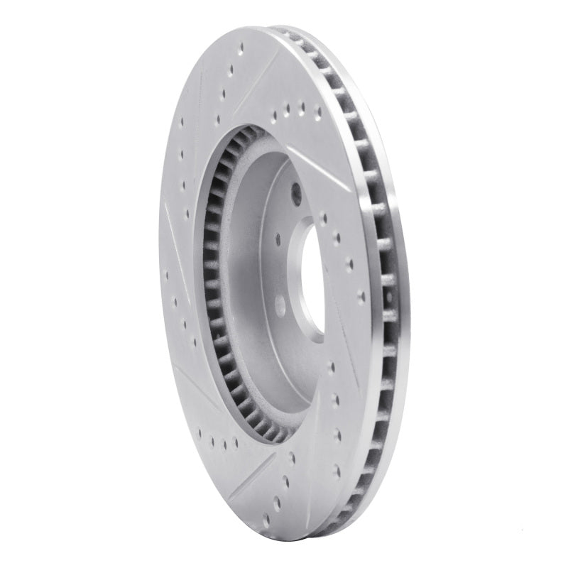 R1 Concepts R1 12-23 Hyundai ACCENT Front Right Drilled & Slotted Silver Brake Rotor