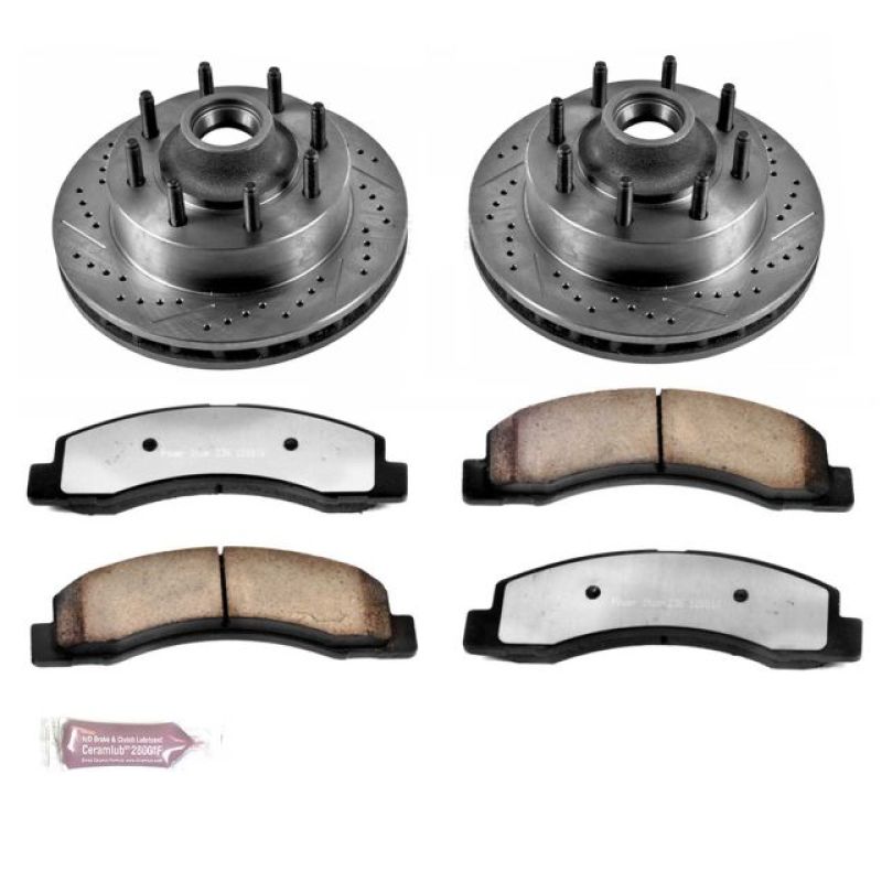 PowerStop Power Stop 99-02 Ford F-350 Super Duty Front Z36 Truck & Tow Brake Kit