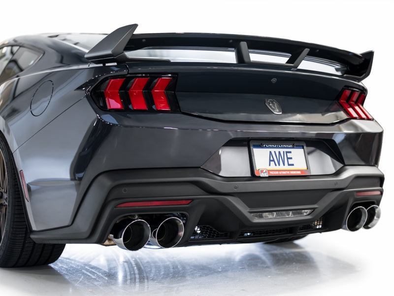 AWE Tuning AWE 2024 Ford Mustang Dark Horse S650 RWD SwitchPath Cat-Back Exhaust w/ Quad Chrome Silver Tips