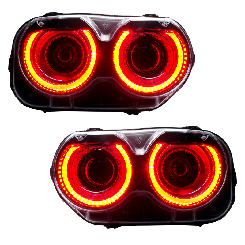 ORACLE Lighting Oracle 15-23 Dodge Challenger LED Headlight Halo Kit - Red