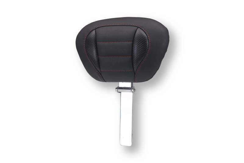 Mustang Motorcycle Mustang 23-26 Harley CVO Road Glide, Street Glide, Deluxe ST Driver Backrest Blk w/ Beauty Thread