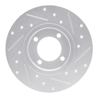 R1 Concepts R1 70-79 Toyota Carina Front Left Drilled & Slotted Silver Brake Rotor