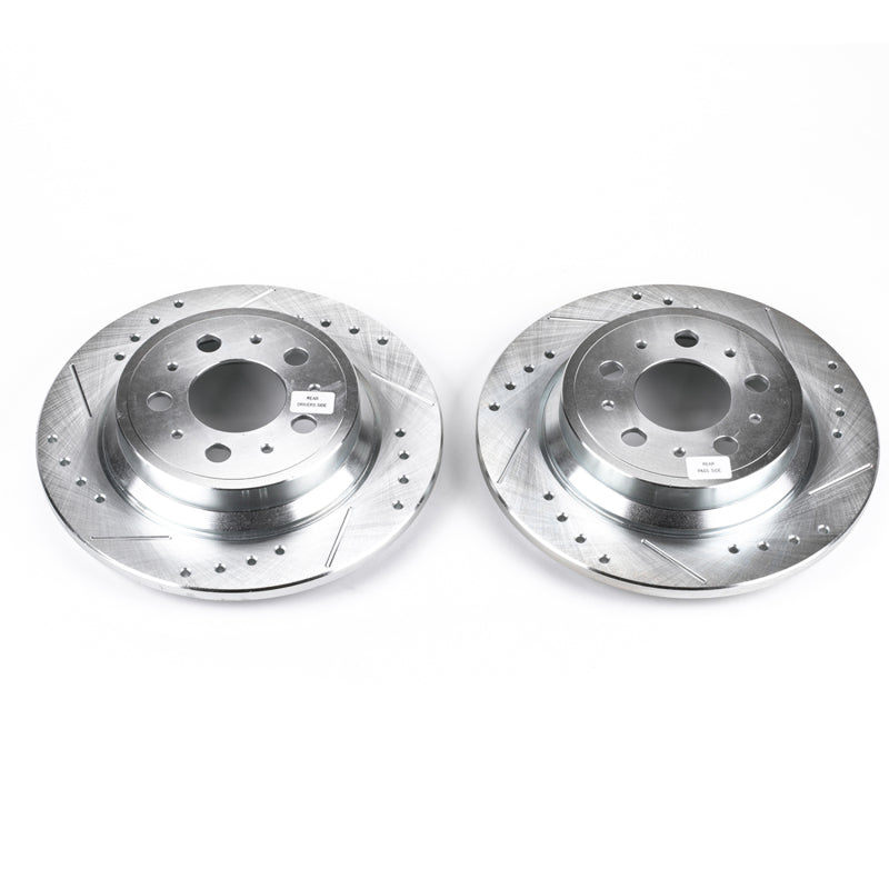 PowerStop Power Stop 01-09 Volvo S60 Rear Evolution Drilled & Slotted Rotors - Pair