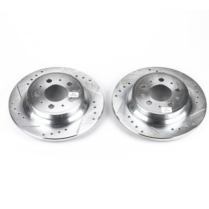 PowerStop Power Stop 01-09 Volvo S60 Rear Evolution Drilled & Slotted Rotors - Pair
