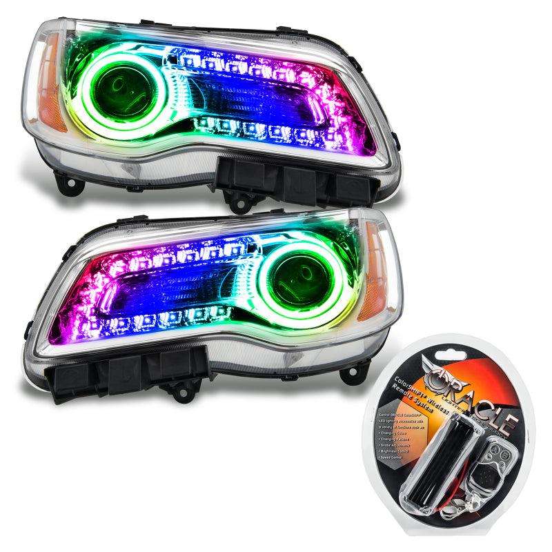 ORACLE Lighting Oracle 11-14 Chrysler 300C SMD HL - Chrome - NON HID - ColorSHIFT DRL - ColorSHIFT