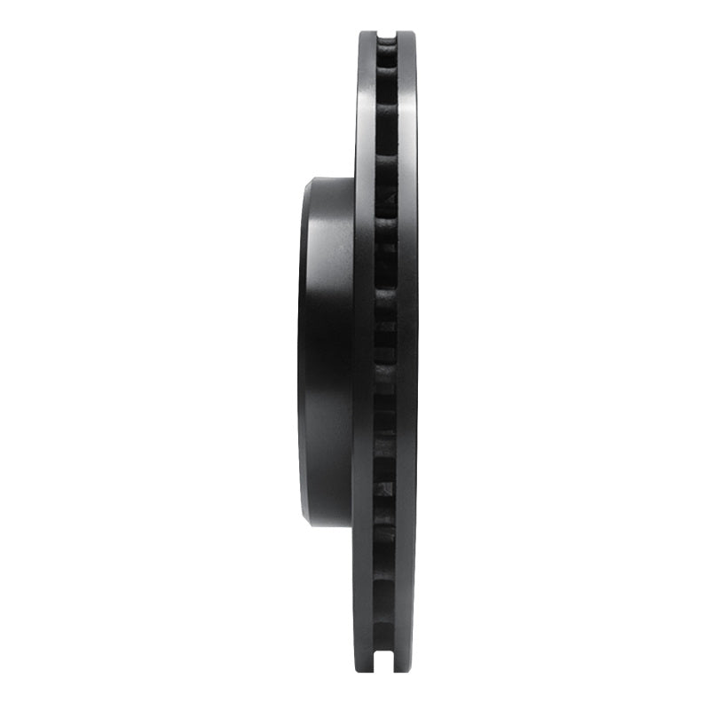 R1 Concepts R1 21-25 Acura TLX Front Right Drilled & Slotted Black Brake Rotor