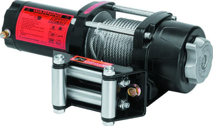QuadBoss Winch Kit - 39ft x 3/16in Cable - 3hp - Roller Fairlead - Wired Remote - 2500lb
