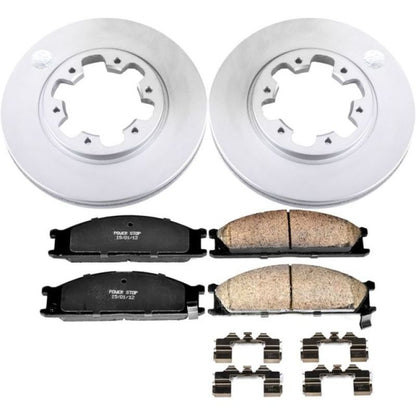 PowerStop Power Stop 86-94 Nissan D21 Front Z17 Evolution Geomet Coated Brake Kit