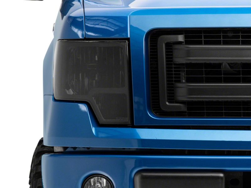 Raxiom 09-14 Ford F-150 Axial OEM Style Rep Headlights- Chrome Housing- Smoked Lens