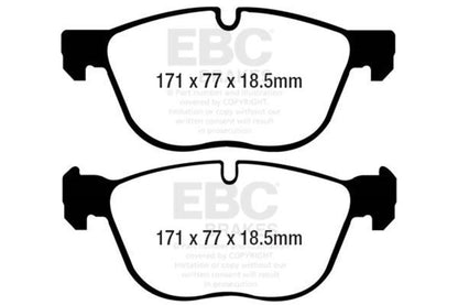 EBC 07-10 BMW X5 3.0 Yellowstuff Front Brake Pads