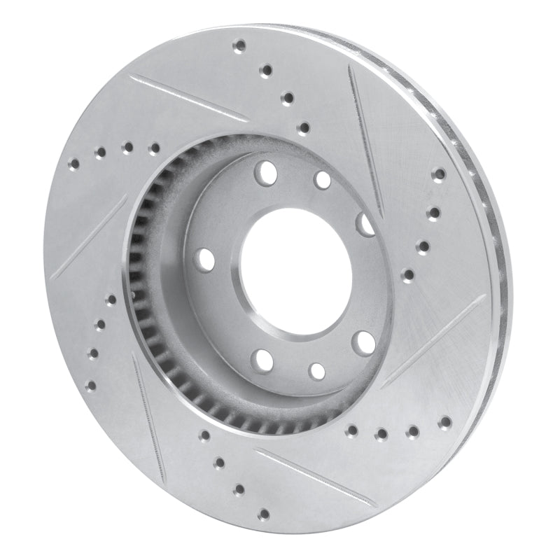R1 Concepts R1 03-05 Kia SEDONA Front Left Drilled & Slotted Silver Brake Rotor