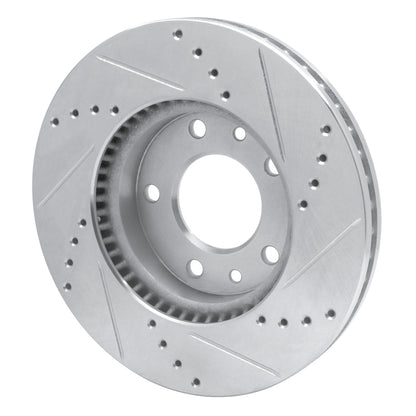 R1 Concepts R1 03-05 Kia SEDONA Front Left Drilled & Slotted Silver Brake Rotor