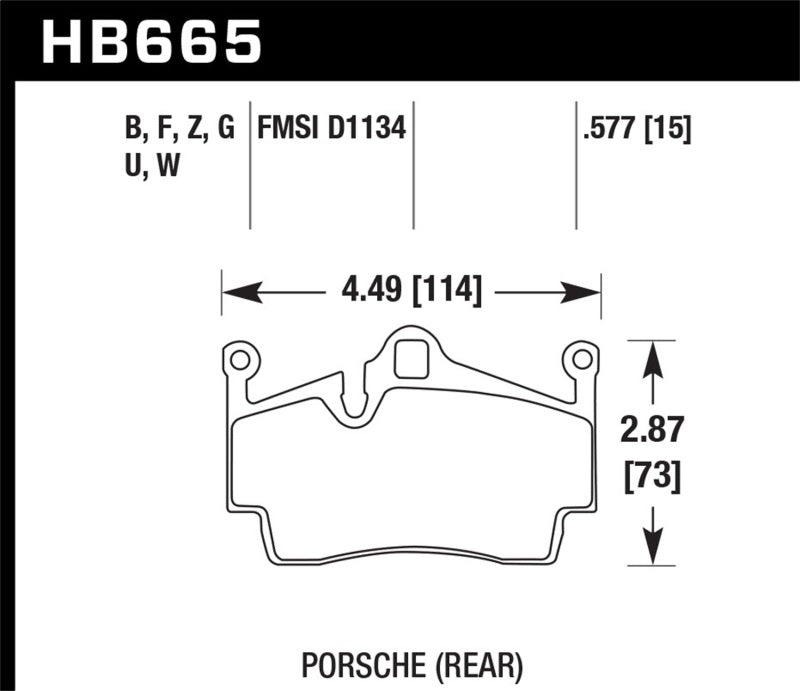 Hawk Performance Hawk 05-16 Porsche Boxster / 07-14 Porsche Cayman DTC-70 Race Rear Brake Pads