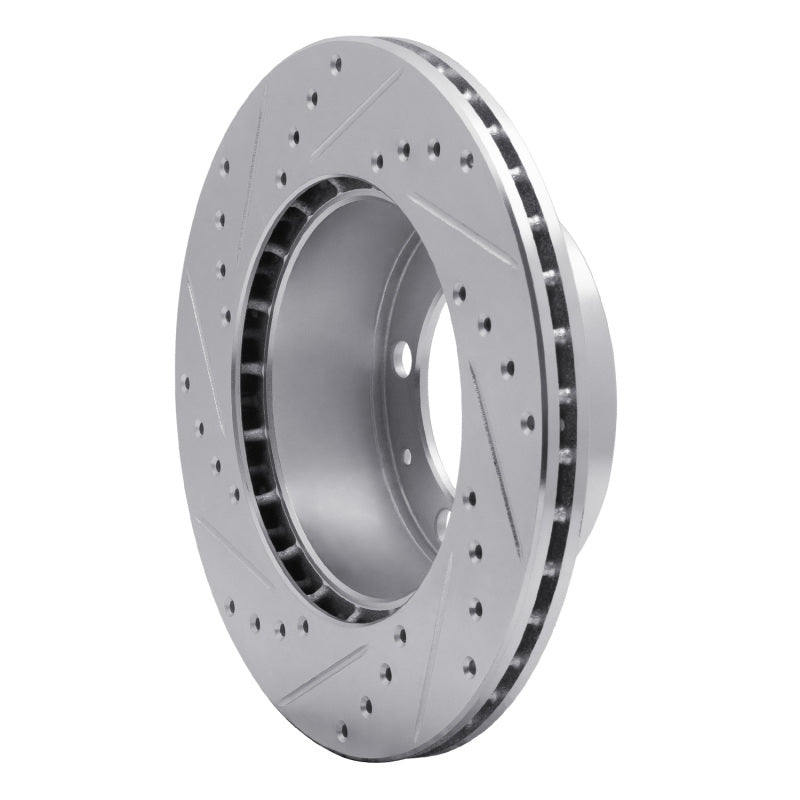 R1 Concepts R1 87-89 Porsche 944 Except Turbo Front Right Drilled & Slotted Silver Brake Rotor