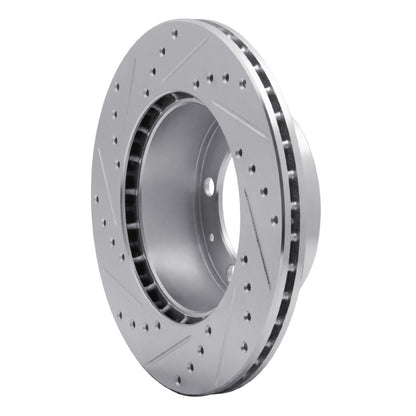 R1 Concepts R1 87-89 Porsche 944 Except Turbo Front Right Drilled & Slotted Silver Brake Rotor