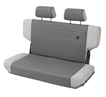 Bestop N-Tumble Seat 97-06 Jeep Wrangler TJ Rear Trailmax Fold (Center Fabric Insert Charcoal/Gray)