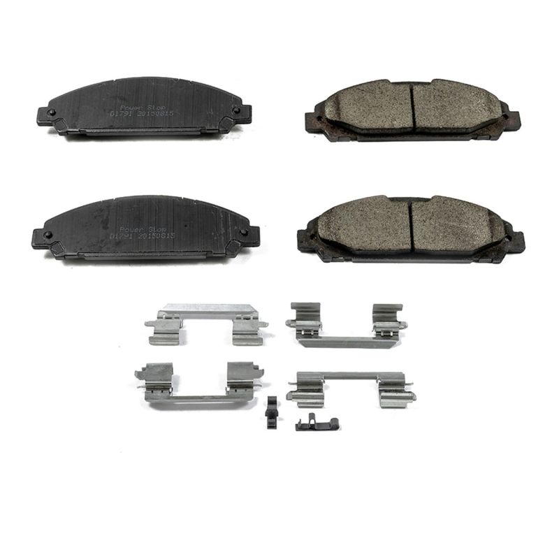 PowerStop Power Stop 15-19 Ford Mustang Front Z17 Evolution Ceramic Brake Pads w/Hardware