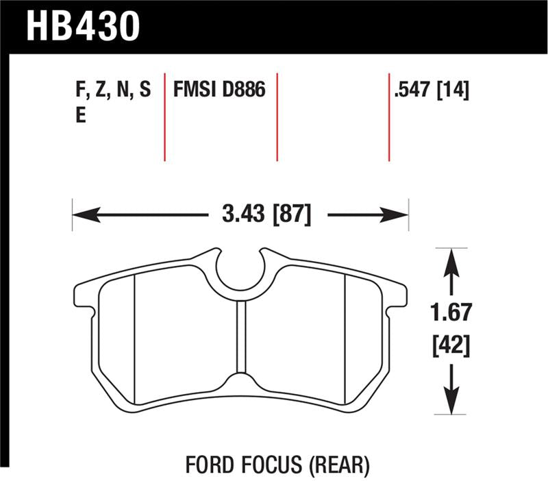 Hawk Performance Hawk HP+ Street Brake Pads