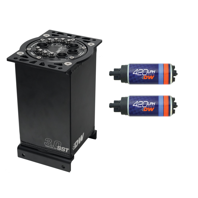 DeatschWerks 3.0L Staged Surge Tank w/ DW420 Fuel Pumps
